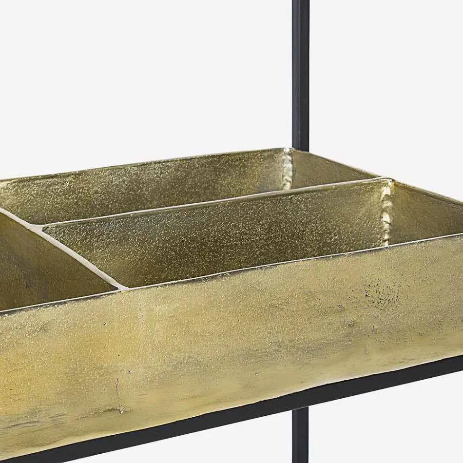 Console de Design Moderno e Elegante em Aço e Vidro Homemotion - Malpensa Viadurini