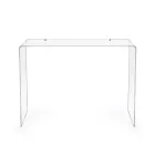 Mesa de consola moderna em plexiglass transparente ou multicolorido, fabricada em Itália - Emy Viadurini