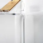 Mesa de consola moderna em plexiglass transparente ou multicolorido, fabricada em Itália - Emy Viadurini
