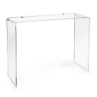 Mesa de consola moderna em plexiglass transparente ou multicolorido, fabricada em Itália - Emy Viadurini