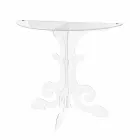 Console moderno em plexiglass transparente produzido na Itália, Belfiore Viadurini