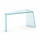Console para entrada moderna em vidro extraleve fabricado na Itália - Rosalia Viadurini