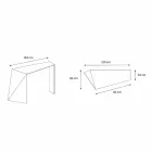 Console para entrada moderna em vidro extraleve fabricado na Itália - Rosalia Viadurini