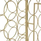 Suporte para garrafa de vidro com estrutura em ferro dourado - Vicio Viadurini