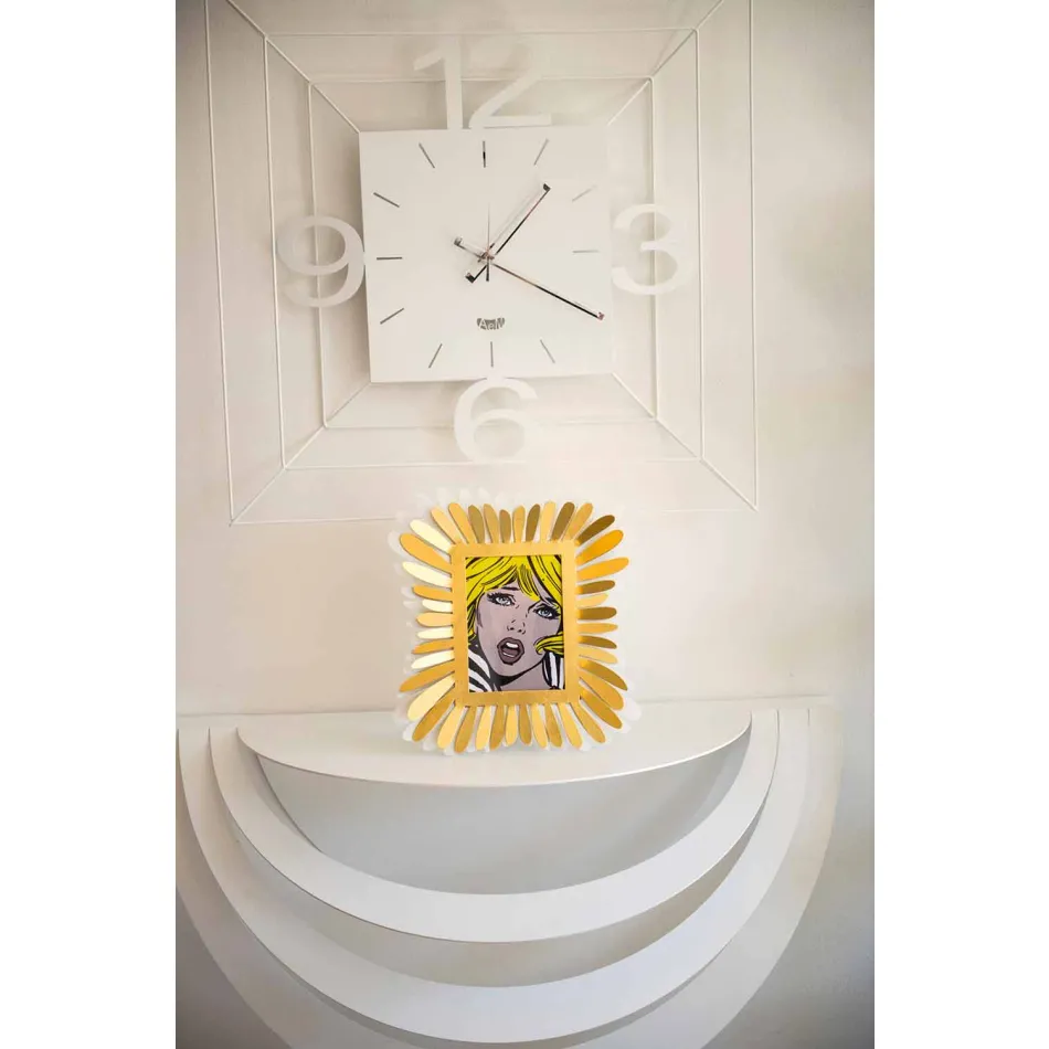 Console suspenso de ferro de design moderno para sala de estar fabricado na Itália - Olfeo Viadurini