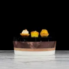 Recipiente da peça central de mármore laminado de luxo italiano - Leônida Viadurini