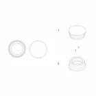 Recipiente da peça central de mármore laminado de luxo italiano - Leônida Viadurini