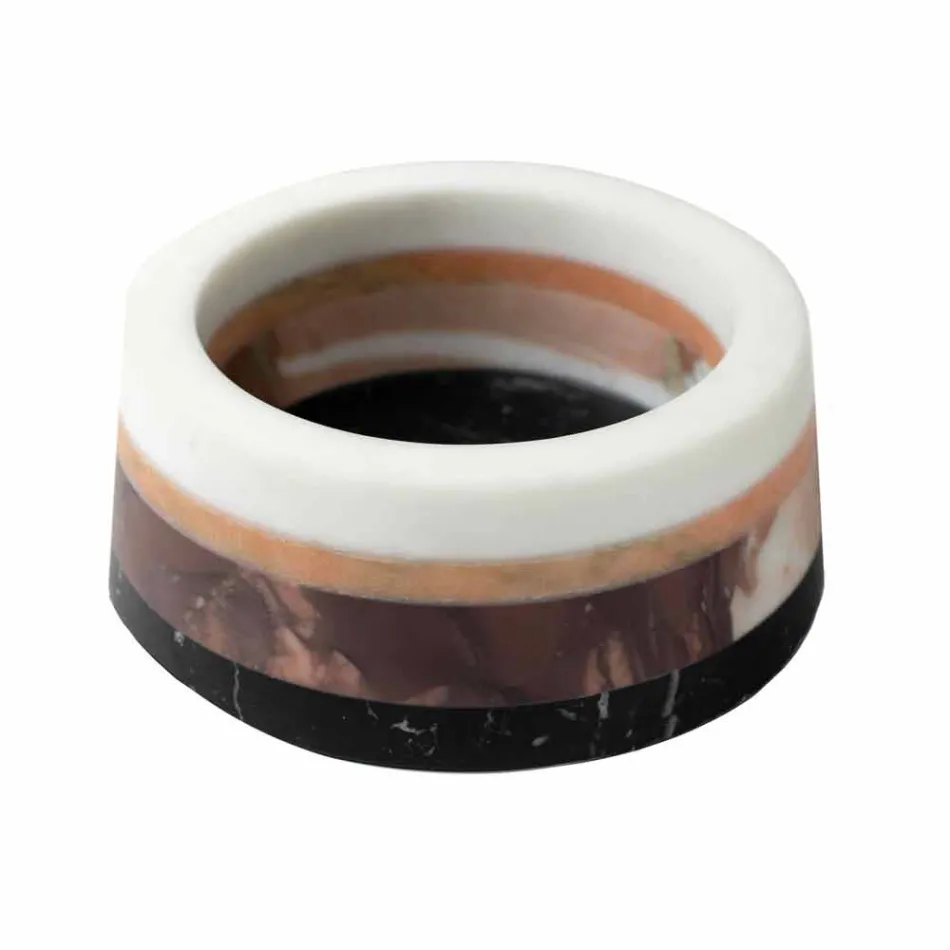 Recipiente da peça central de mármore laminado de luxo italiano - Leônida Viadurini