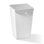 Container para Lavanderia em Madeira e Cristal Acrílico Colorido - Brugio Viadurini