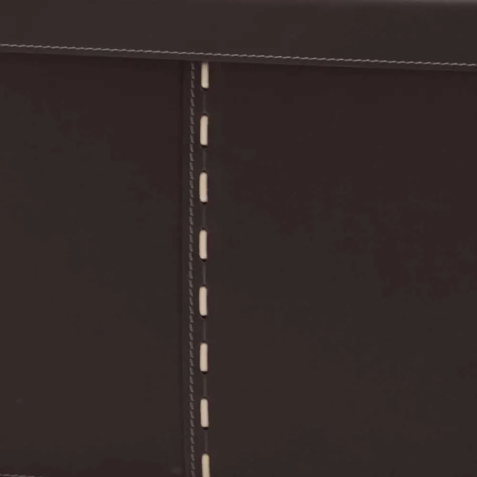 Moderna caixa de armazenamento em couro regenerado fabricado na Itália - Gabry Viadurini