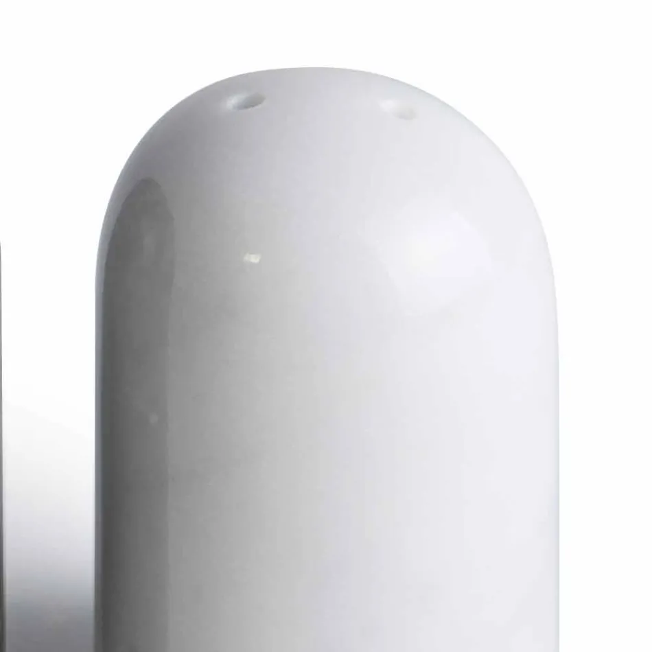 Recipientes de sal e pimenta em mármore de Carrara e Marquinia fabricados na Itália - Xino Viadurini