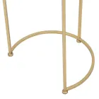 Par de Mesas de Centro Redondas em Vidro e Ferro Dourado - Avola Viadurini