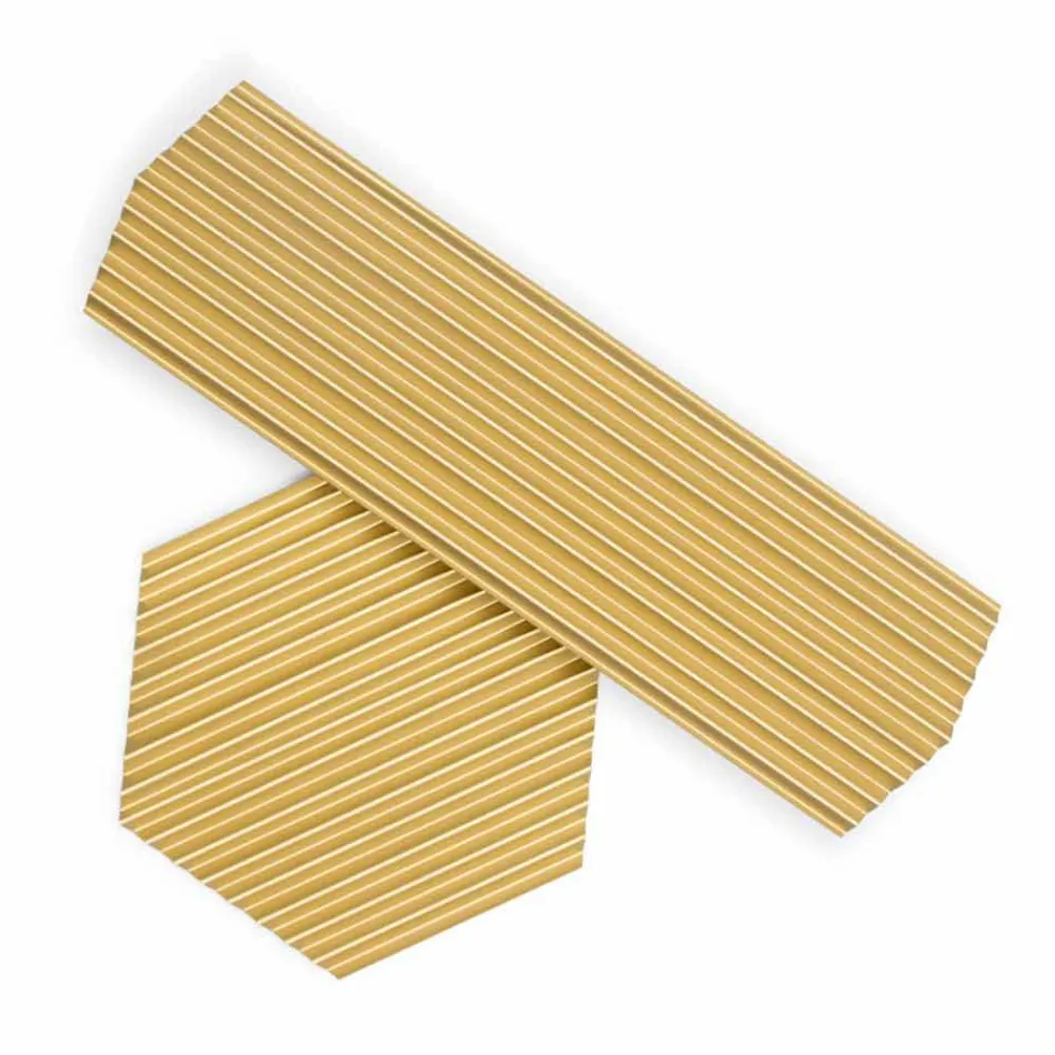 Par de Bandejas em Aço Lacado Preto ou Ouro com Design Moderno - Savona Viadurini