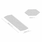 Par de Bandejas em Aço Lacado Preto ou Ouro com Design Moderno - Savona Viadurini