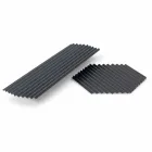 Par de Bandejas em Aço Lacado Preto ou Ouro com Design Moderno - Savona Viadurini