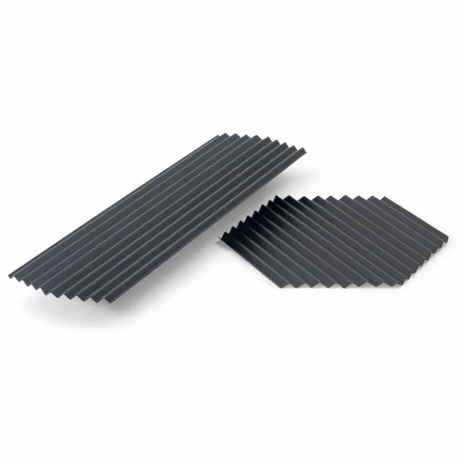 Par de Bandejas em Aço Lacado Preto ou Ouro com Design Moderno - Savona Viadurini