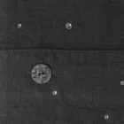 Capa de edredon de linho preto com cristais para cama de casal luxo - Damante Viadurini