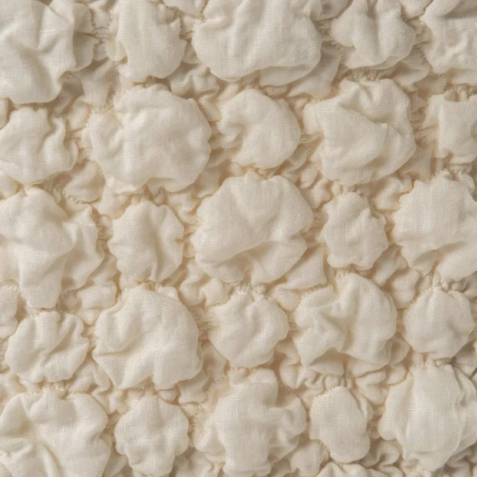 Capa Elegante para Cadeira com Encosto para Sala em Linho Bordado - Panteo Viadurini