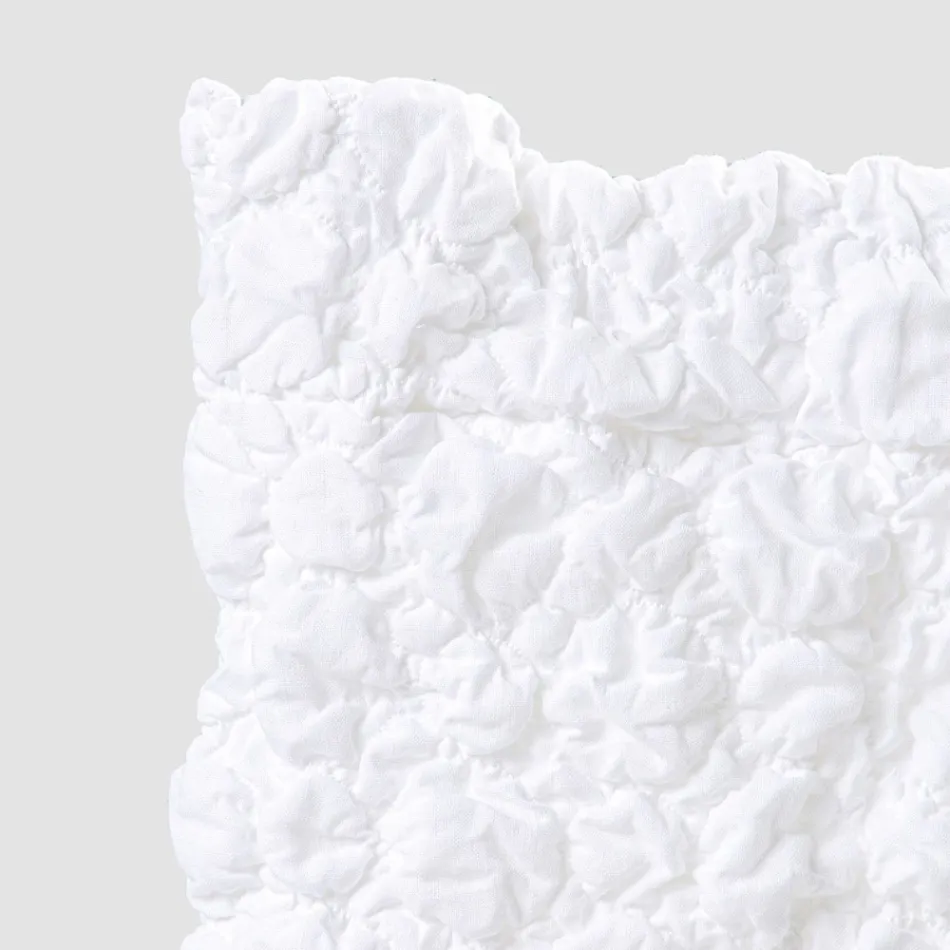 Capa Elegante para Cadeira com Encosto para Sala em Linho Bordado - Panteo Viadurini