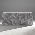 Aparador de 3 portas com 3 prateleiras internas em madeira e MDF - Pesci Viadurini