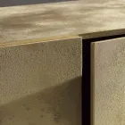 Aparador de 3 portas com 3 prateleiras internas em madeira e MDF - Pesci Viadurini