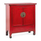 Aparador Baixo Vintage com 2 Portas em Red Elm Wood Homemotion - Konan Viadurini
