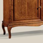 Aparador de sala de estar clássico em madeira de nogueira feito na Itália - Helisa Viadurini