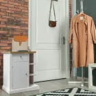 Aparador com 1 porta, 1 gaveta e 3 compartimentos abertos Made in Italy - Hoder Viadurini