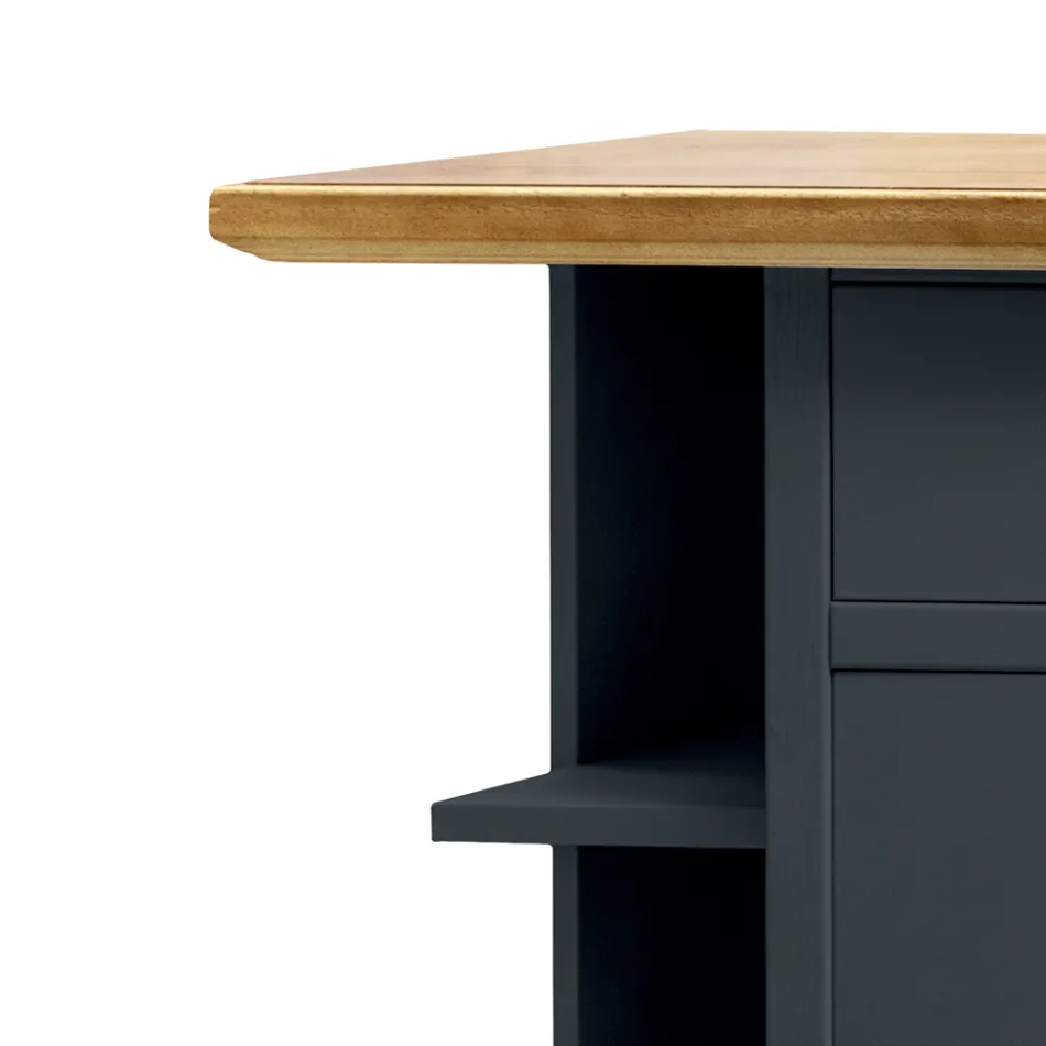 Aparador com 1 porta, 1 gaveta e 3 compartimentos abertos Made in Italy - Hoder Viadurini