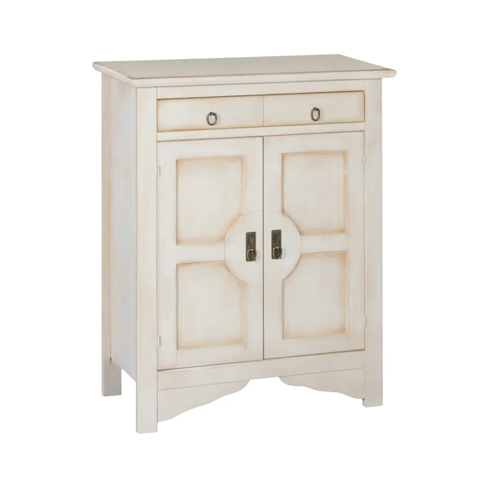 Aparador com 2 Portas e 2 Gavetas em Diferentes Acabamentos Fabricado na Itália - Hanuman Viadurini