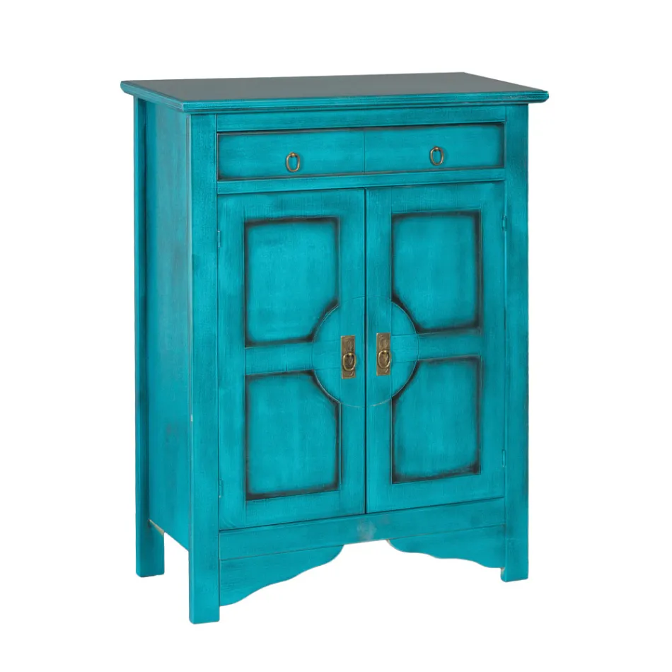 Aparador com 2 Portas e 2 Gavetas em Diferentes Acabamentos Fabricado na Itália - Hanuman Viadurini