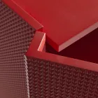 Aparador de sala de estar com 2 portas em acabamento diamante, fabricado na Itália - Sagittario Viadurini