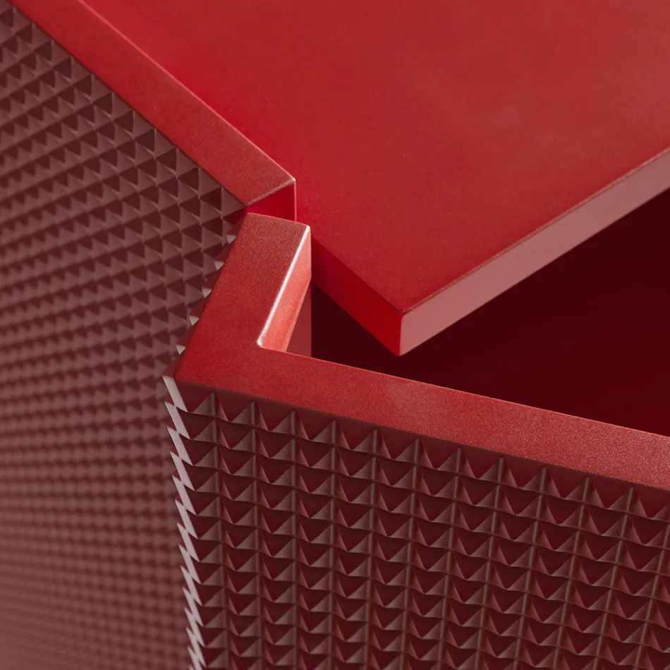 Aparador de sala de estar com 2 portas em acabamento diamante, fabricado na Itália - Sagittario Viadurini