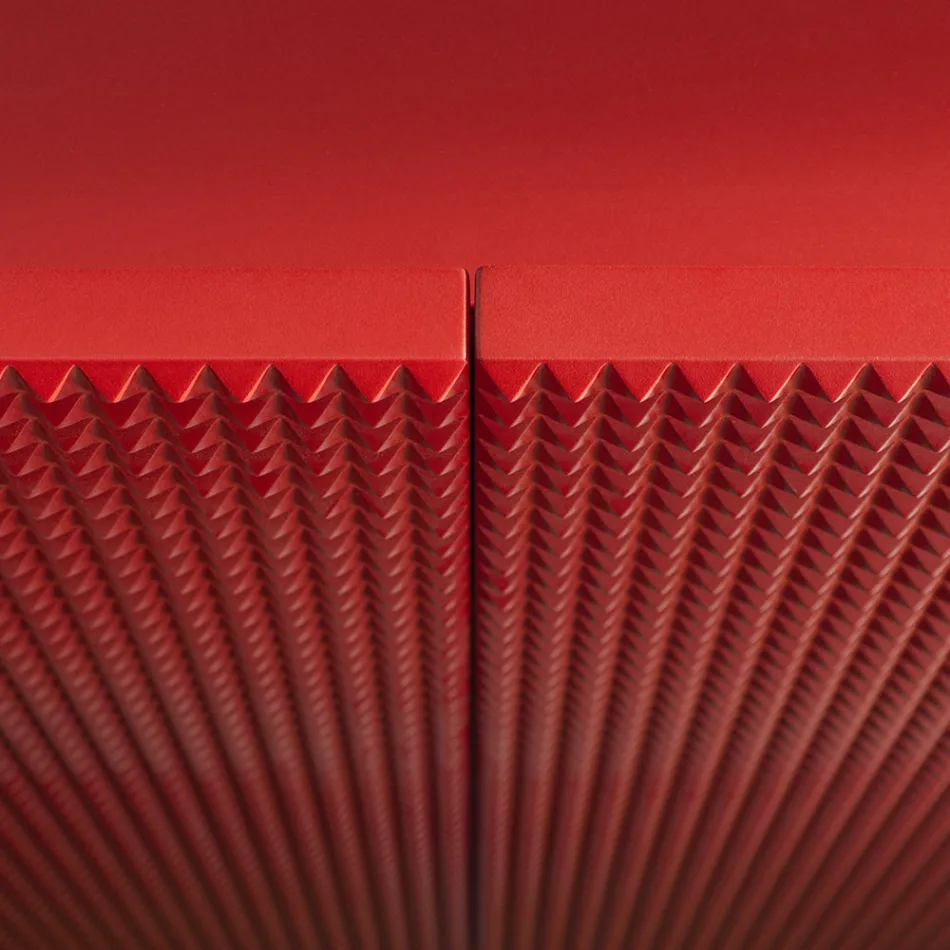 Aparador de sala de estar com 2 portas em acabamento diamante, fabricado na Itália - Sagittario Viadurini