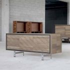 Aparador de design moderno em madeira maciça, W192 x D 50 cm, Teresa Viadurini