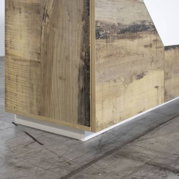 Aparador de madeira com portas articuladas e gavetas feitas na Itália - Bernice
