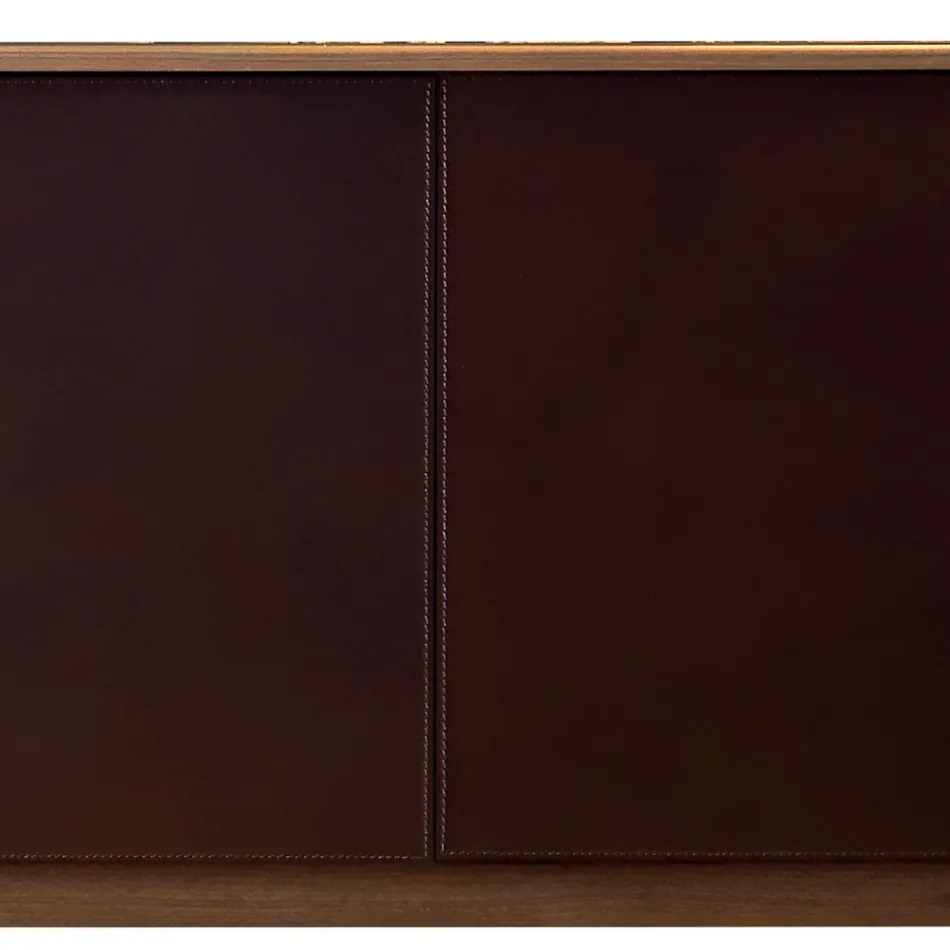 Armário de folheado de madeira Grilli York com 4 portas 100% made in Italy Viadurini