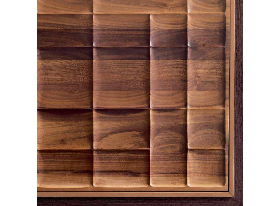 Aparador de design moderno com 3 portas Anna de madeira maciça Viadurini
