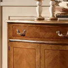 Aparador Clássico da Sala Avio Azul ou Madeira de Nogueira Feito na Itália - Chantilly Viadurini