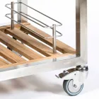 Cozinha ao ar livre em aço e madeira com Teppanyaki - Buoncalliope Viadurini