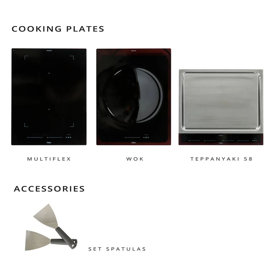 Cozinha de exterior 140x65x93 cm em teca maciça e alumínio - Convivial Viadurini