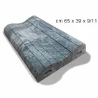 Almofada Double Wave em Memory Xform 11 cm de altura Made in Italy - Curly Viadurini