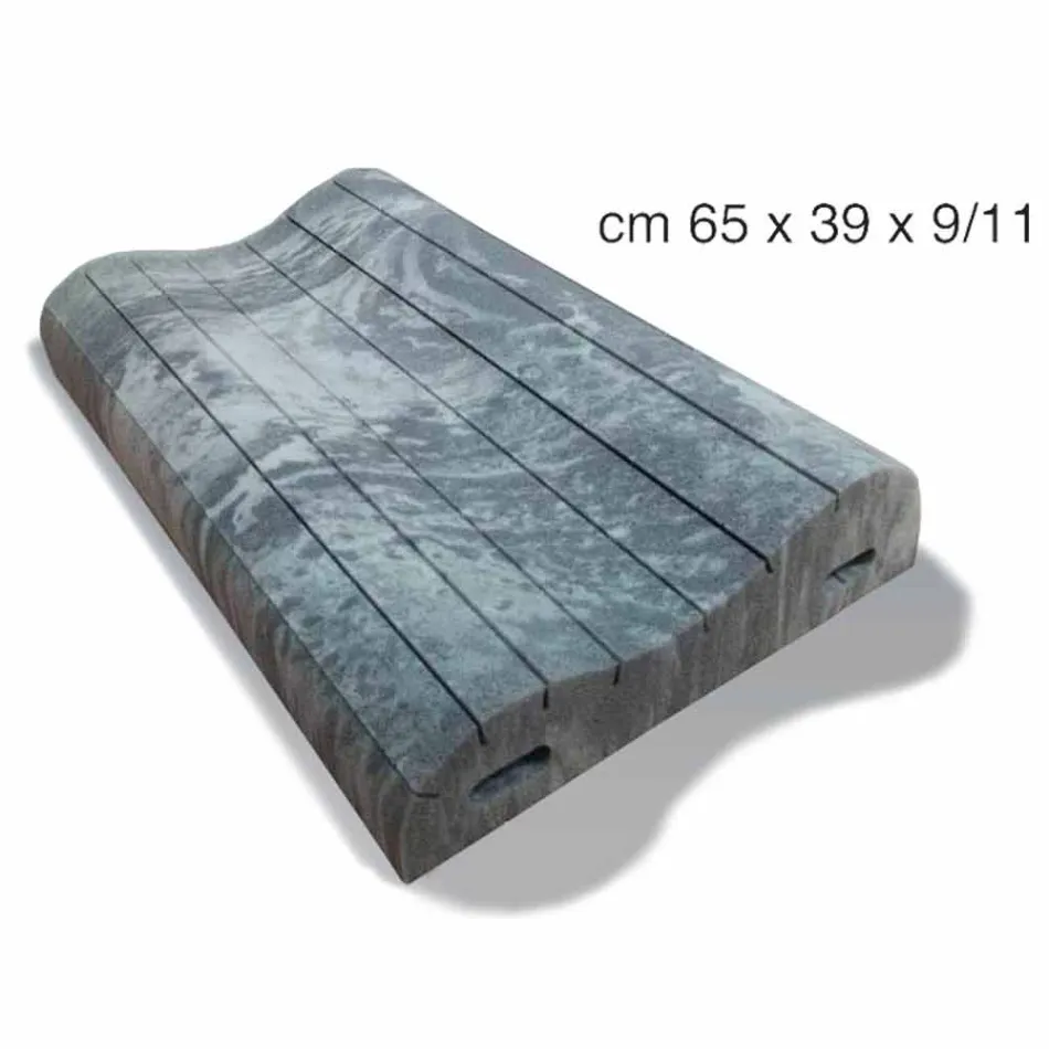 Almofada Double Wave em Memory Xform 11 cm de altura Made in Italy - Curly Viadurini