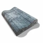 Almofada Double Wave em Memory Xform 11 cm de altura Made in Italy - Curly Viadurini