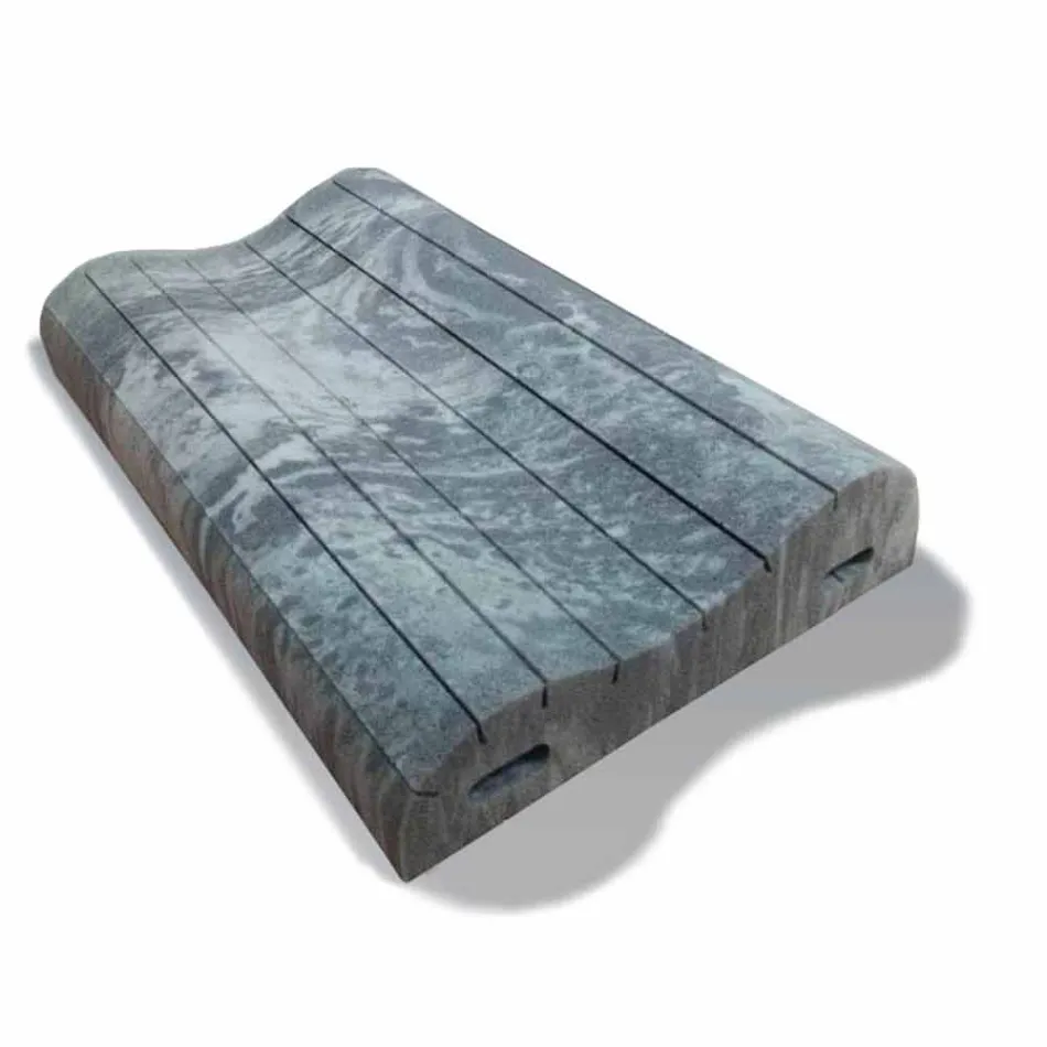 Almofada Double Wave em Memory Xform 11 cm de altura Made in Italy - Curly Viadurini