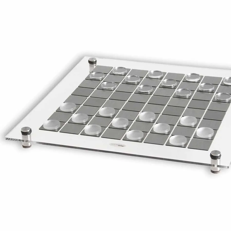 Jogo de tabuleiro Dama feito na Itália Viadurini