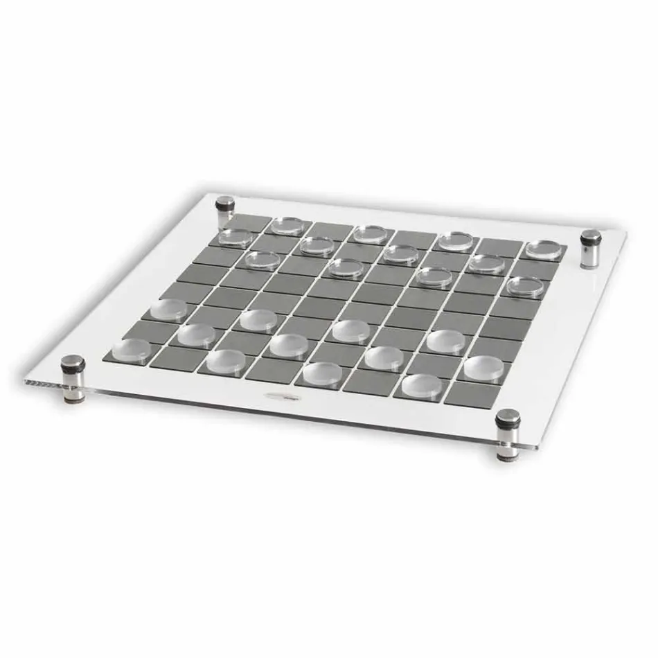 Jogo de tabuleiro Dama feito na Itália Viadurini