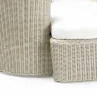 Garden Daybad em Polyrattan Fiber 2 Elements - Mulher Viadurini