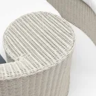 Garden Daybad em Polyrattan Fiber 2 Elements - Mulher Viadurini