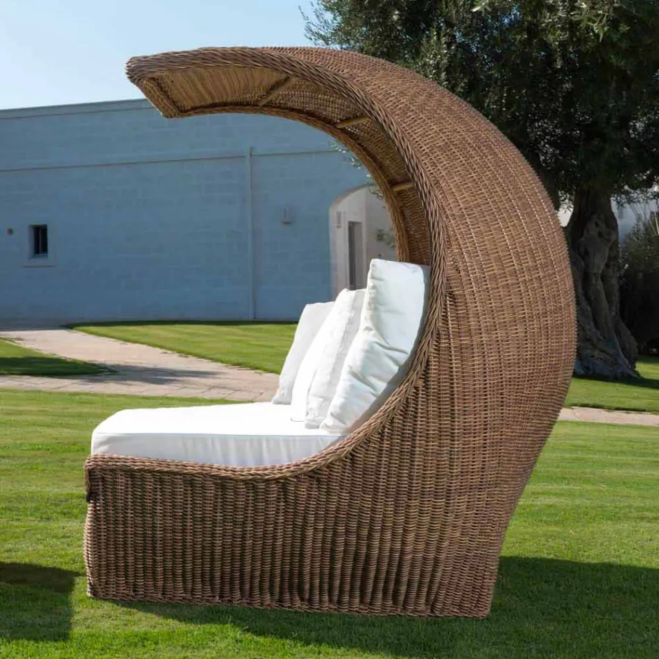 Design de sofá-cama em vime sintético tecido luxuoso - Yves Viadurini